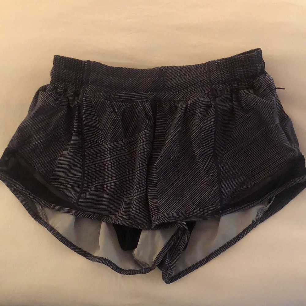 Navy Patterned Lululemon Shorts